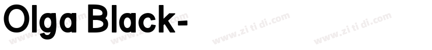 Olga Black字体转换